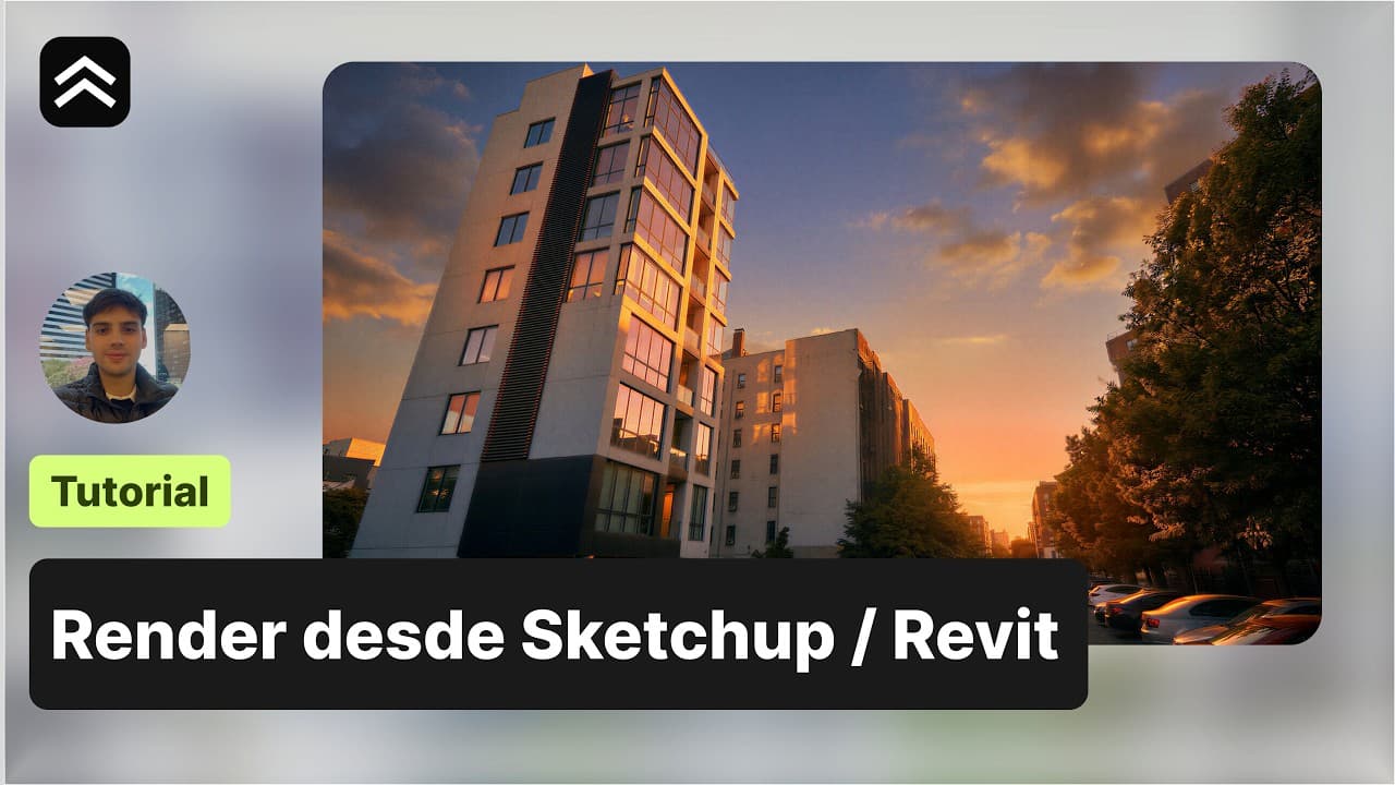 Tutorial en YouTube: crear renders realistas desde SketchUp o Revit