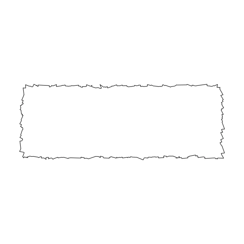 Boxwood hedge CAD block in elevation, line drawing
