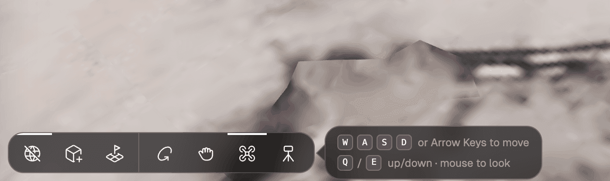 Fly controls close-up