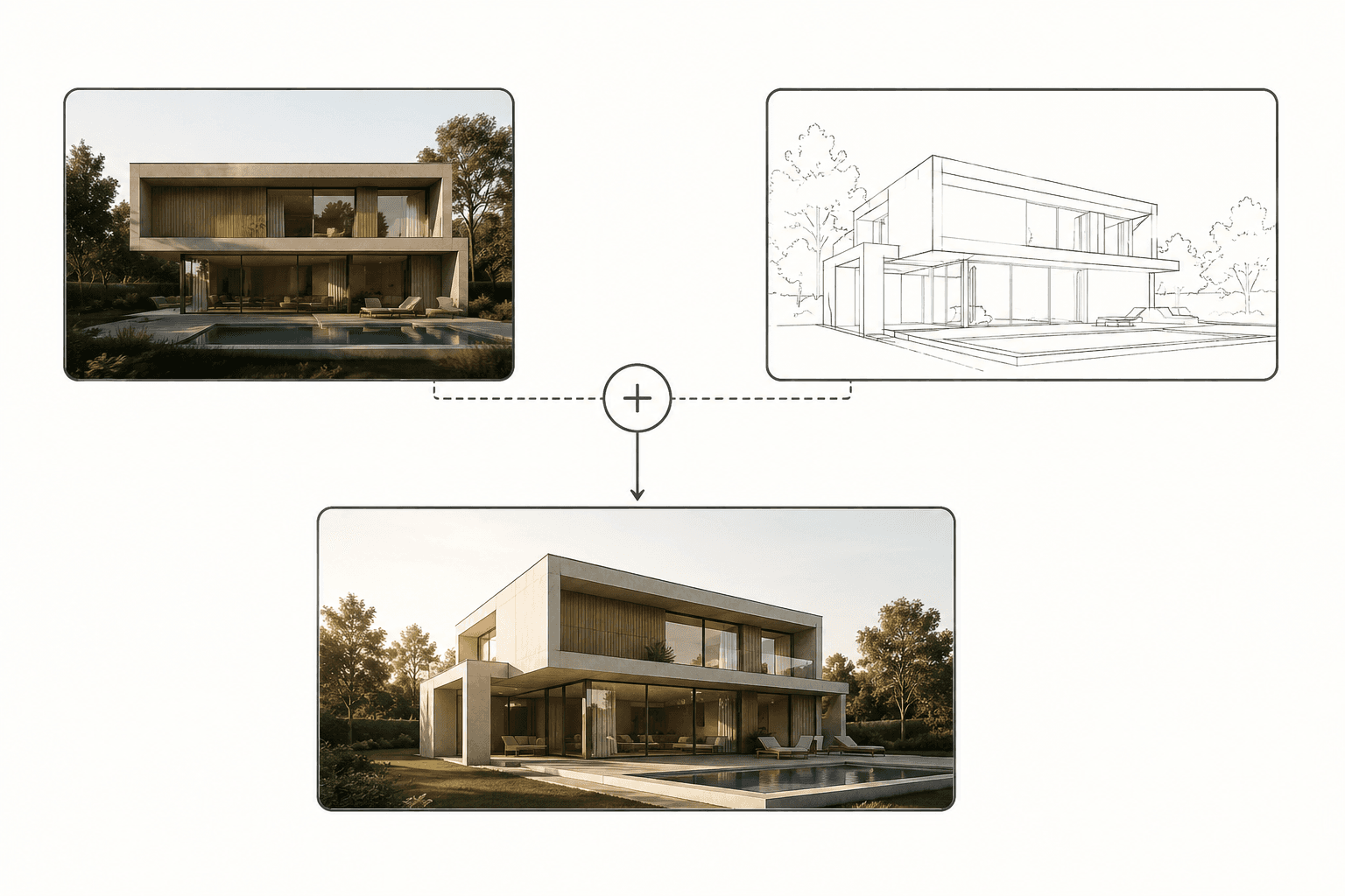 Concetto di Copy Render: riutilizzare lo stile di un render su una nuova angolazione
