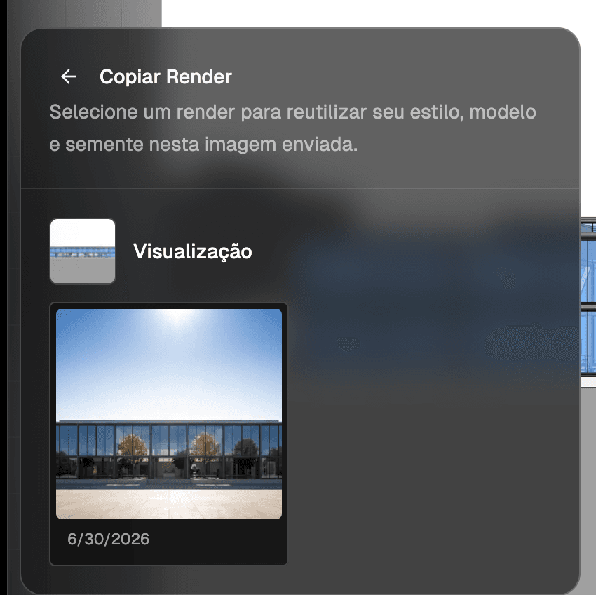 Painel Copiar Render