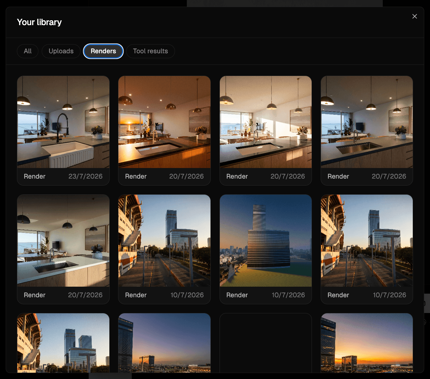 Choosing a source image from Your library
