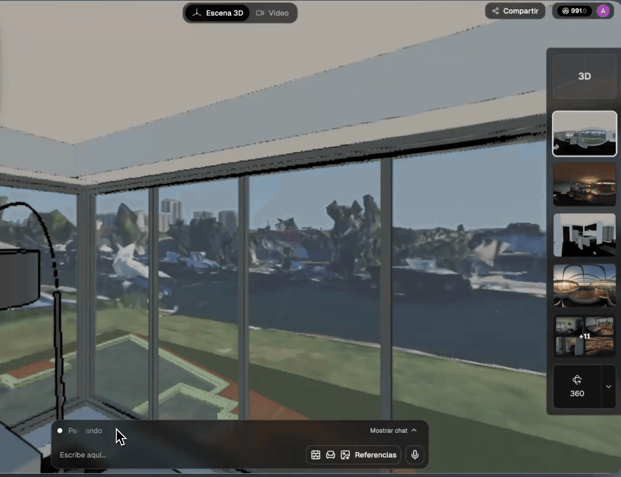 Refining the 360 view with the chat assistant