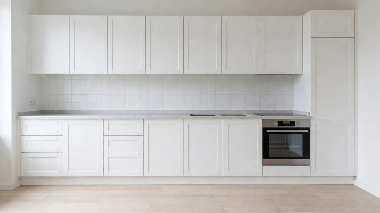 Cucina con ante shaker bianche, usata come foto di partenza