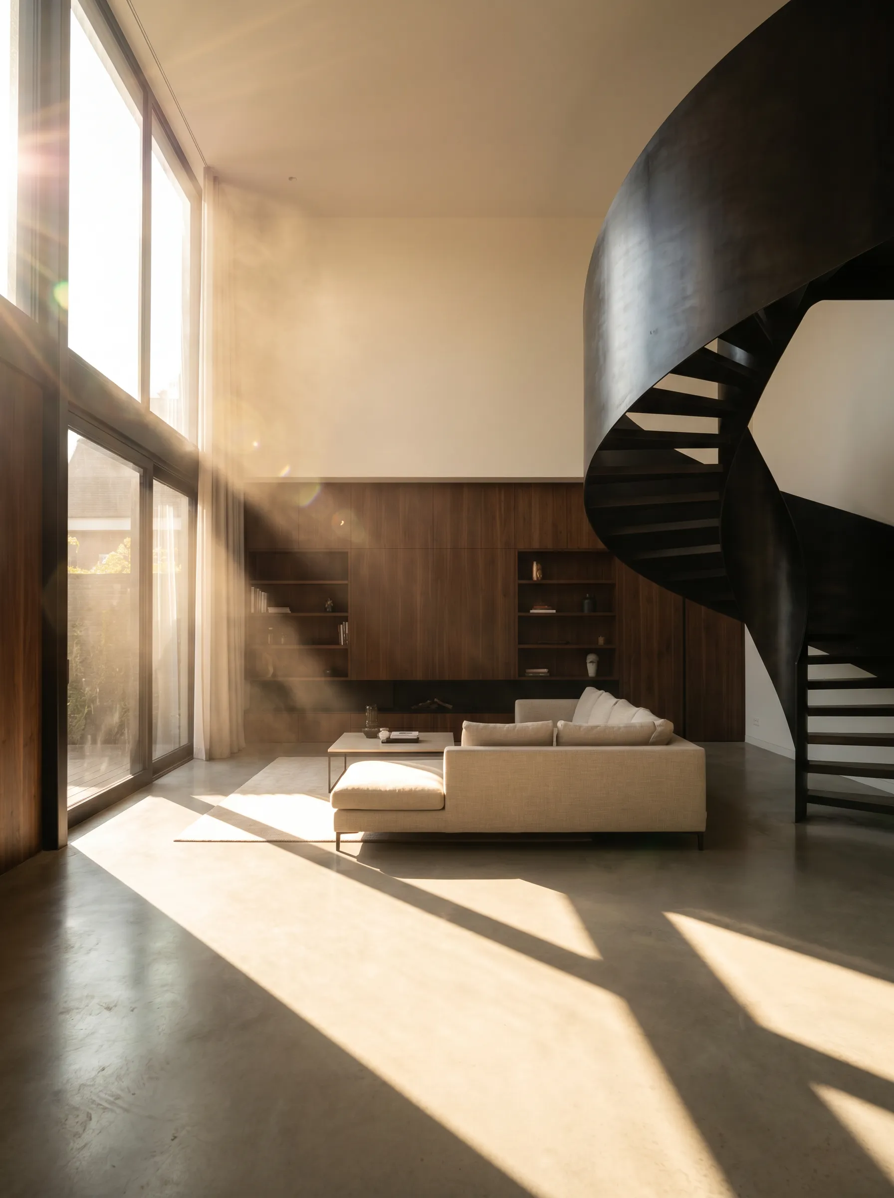 Habitación con tapete neutro visible para comparar una dirección de alfombra